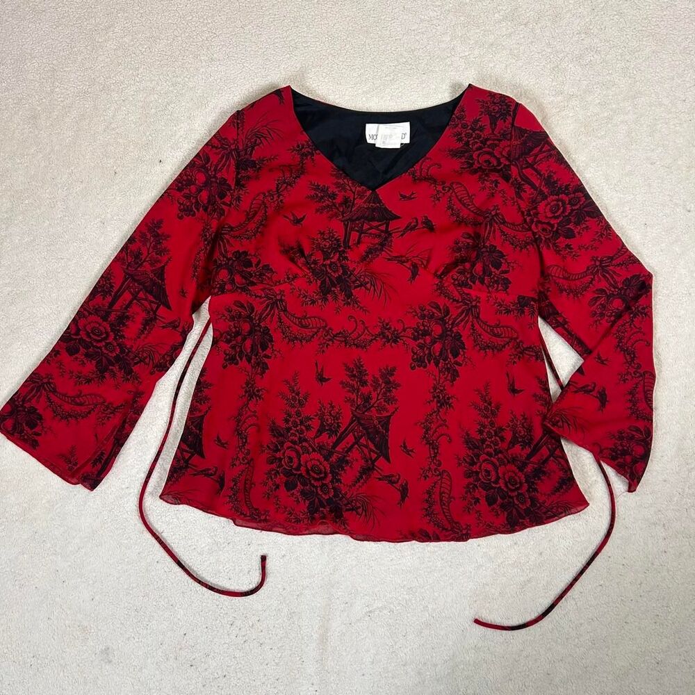Motherhood Babydoll Tie Vampy Whimsigoth Top